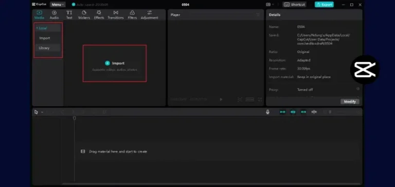 step1_import_media_on_pc_capcut_mod_apk